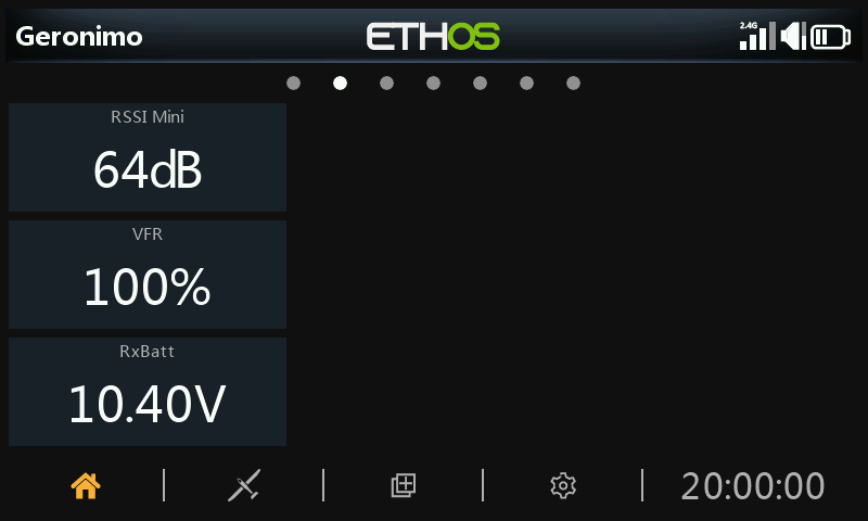 Widget Valeur télémétrie