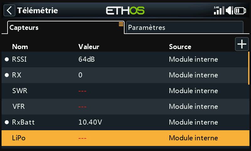 Capteur de télémétrie LiPo