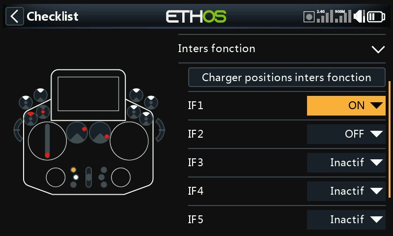 Interrupteurs de fonction