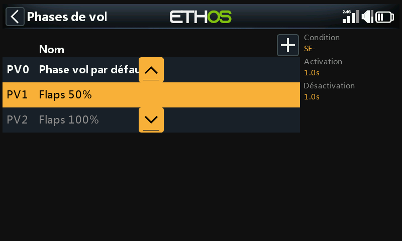 Déplacer une phase de vol