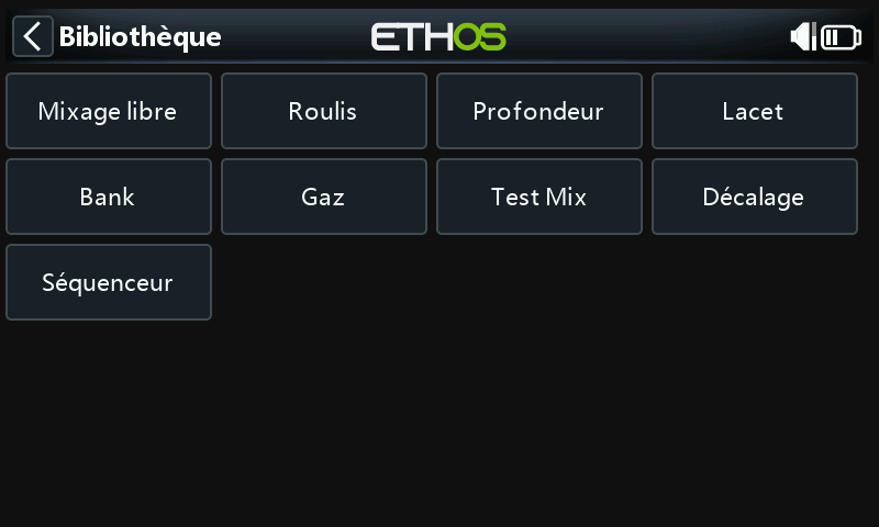 Bibliothèque de mixages multirotor