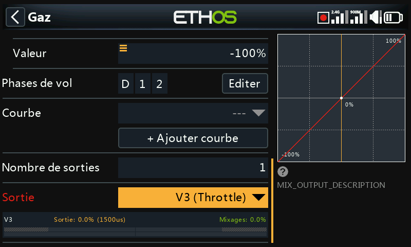 Nombre de voies des gaz