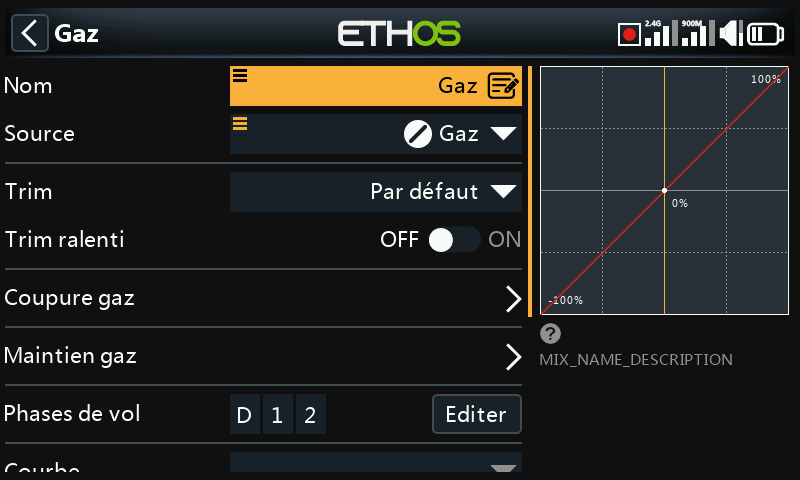 Mixage des gaz