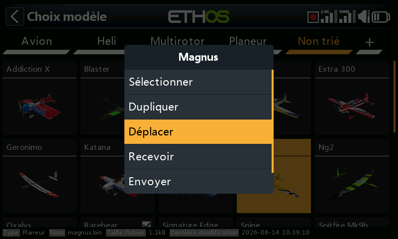 Changer de dossier