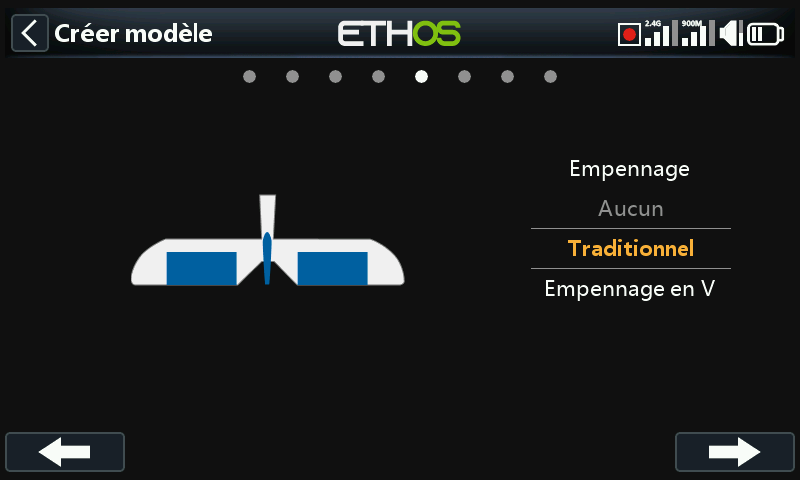 Assistant : type d'empennage