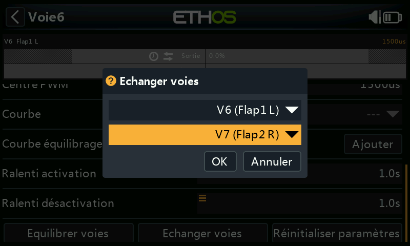 Échanger voies