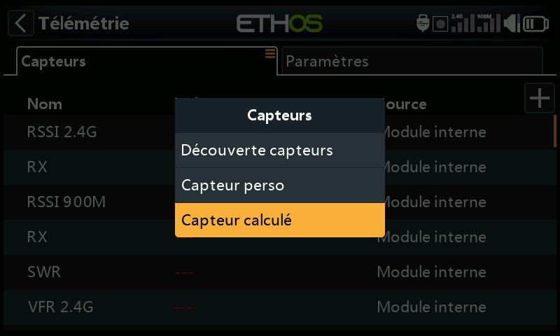 Créer un capteur calculé
