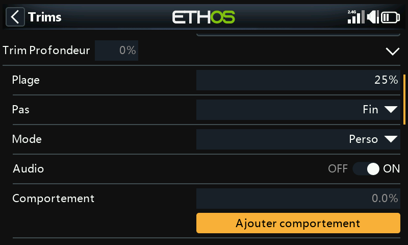 Ajouter un nouveau comportement