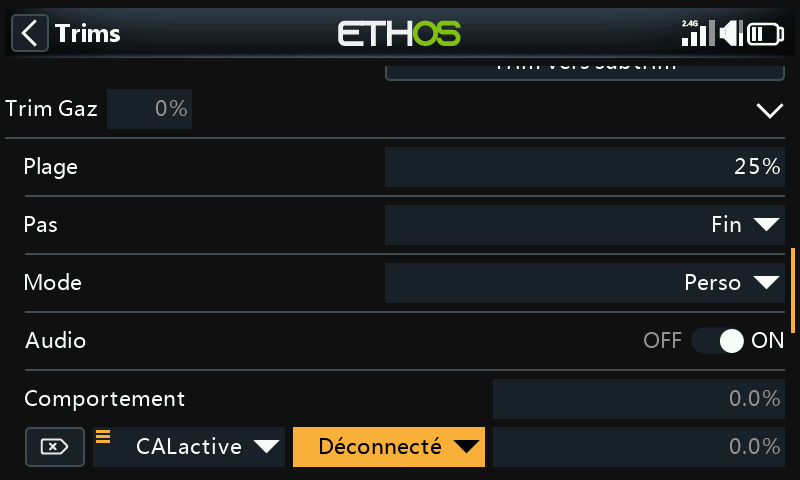 Condition de déconnexion