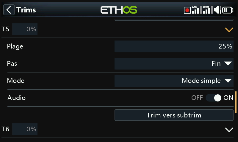 Trims T5/T6
