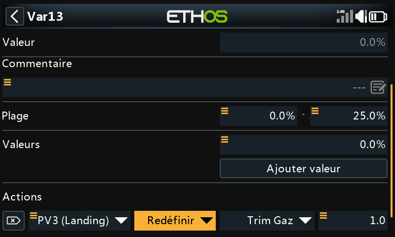 Réaffecter un trim