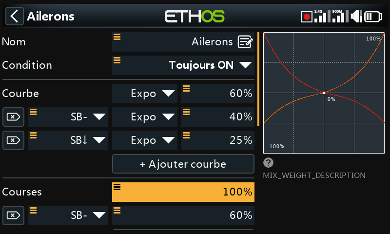 Valeur numérique avec options