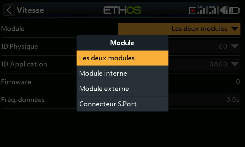Choix du module