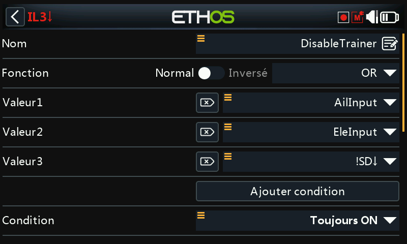 Désactiver l'écolage
