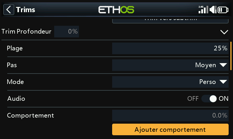 Ajouter un comportement