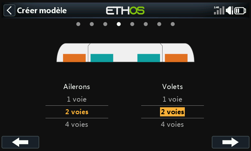 Voies ailerons/volets
