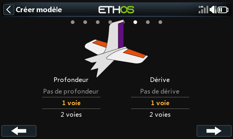 Voies profondeur/dérive