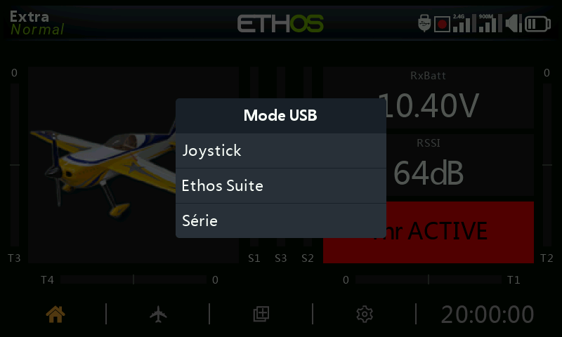 Menu USB